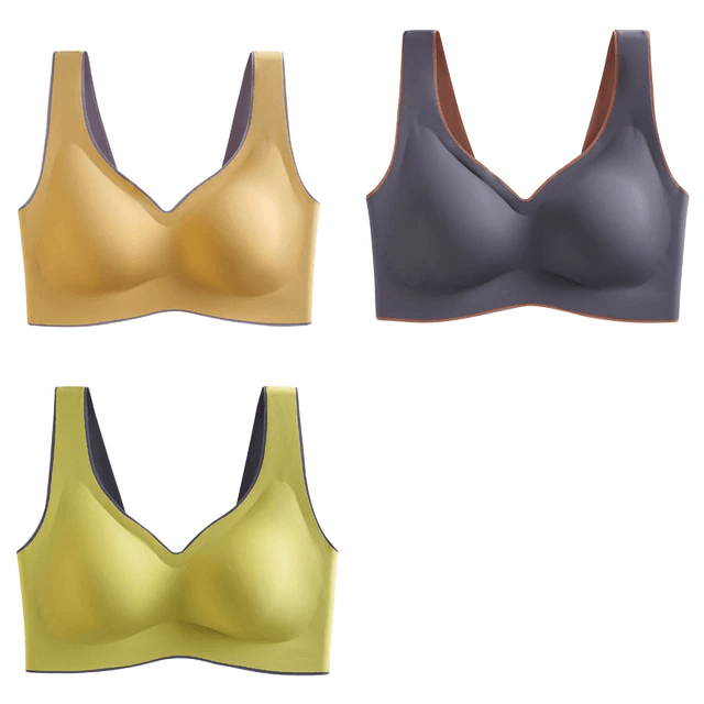Sutiã Sem Costura Latex Confort / Leve 3 e Pague 2