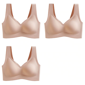 Sutiã Sem Costura Latex Confort / Leve 3 e Pague 2
