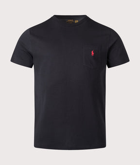 Camiseta Masculina Polo RL com bolso - Preta