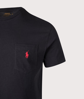 Camiseta Masculina Polo RL com bolso - Preta