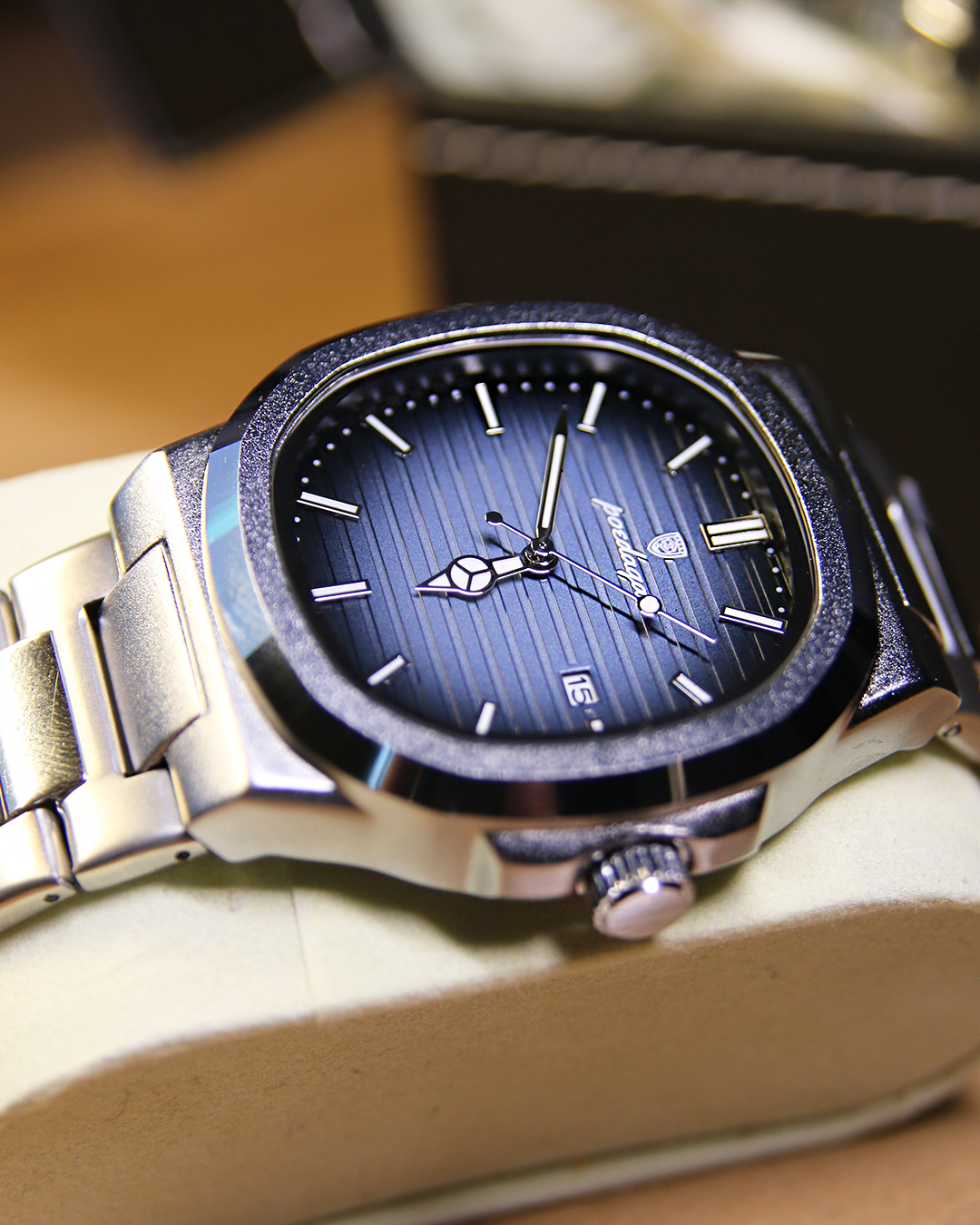 Relógio Poedagar Blue Nautilus