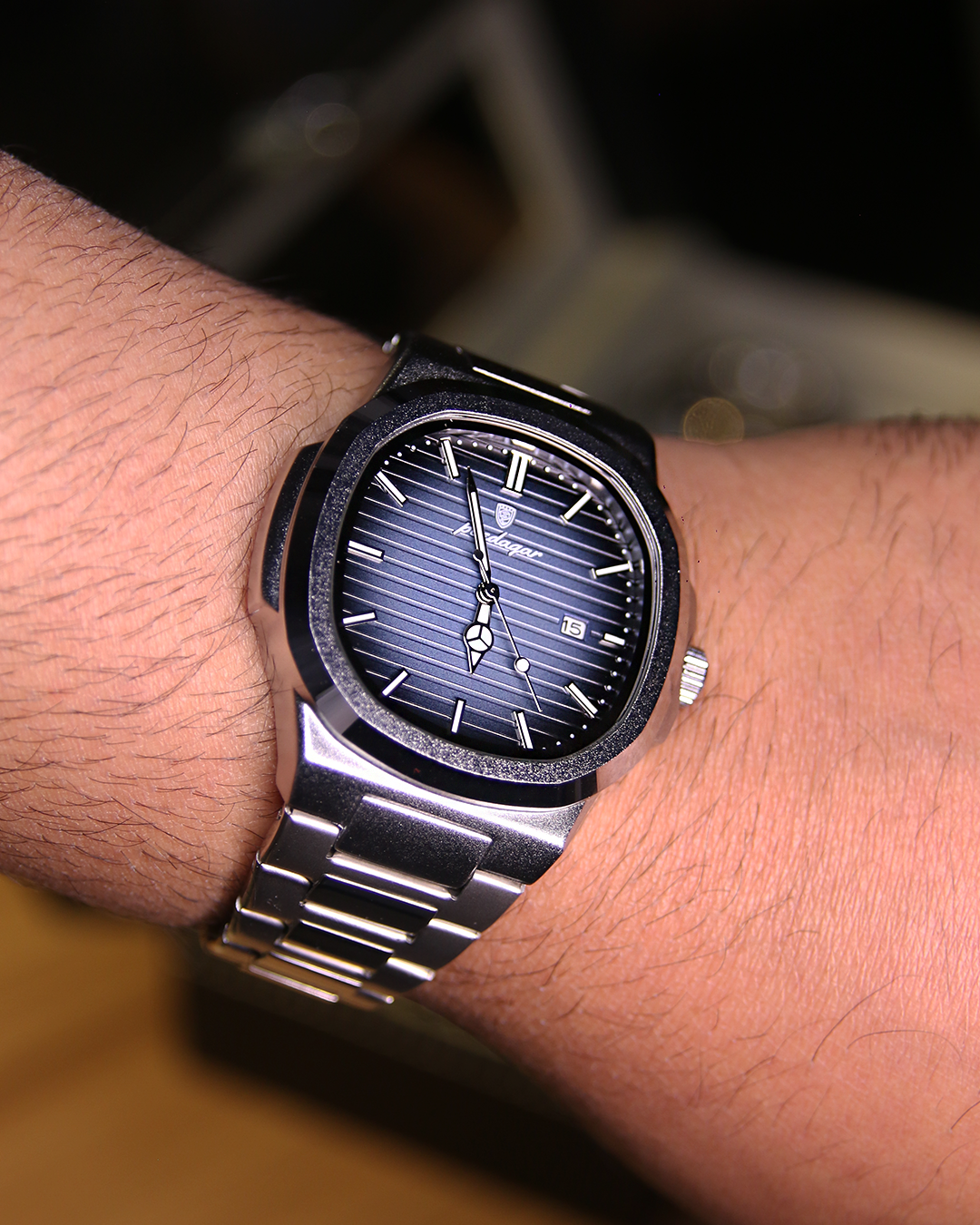 Relógio Poedagar Blue Nautilus 