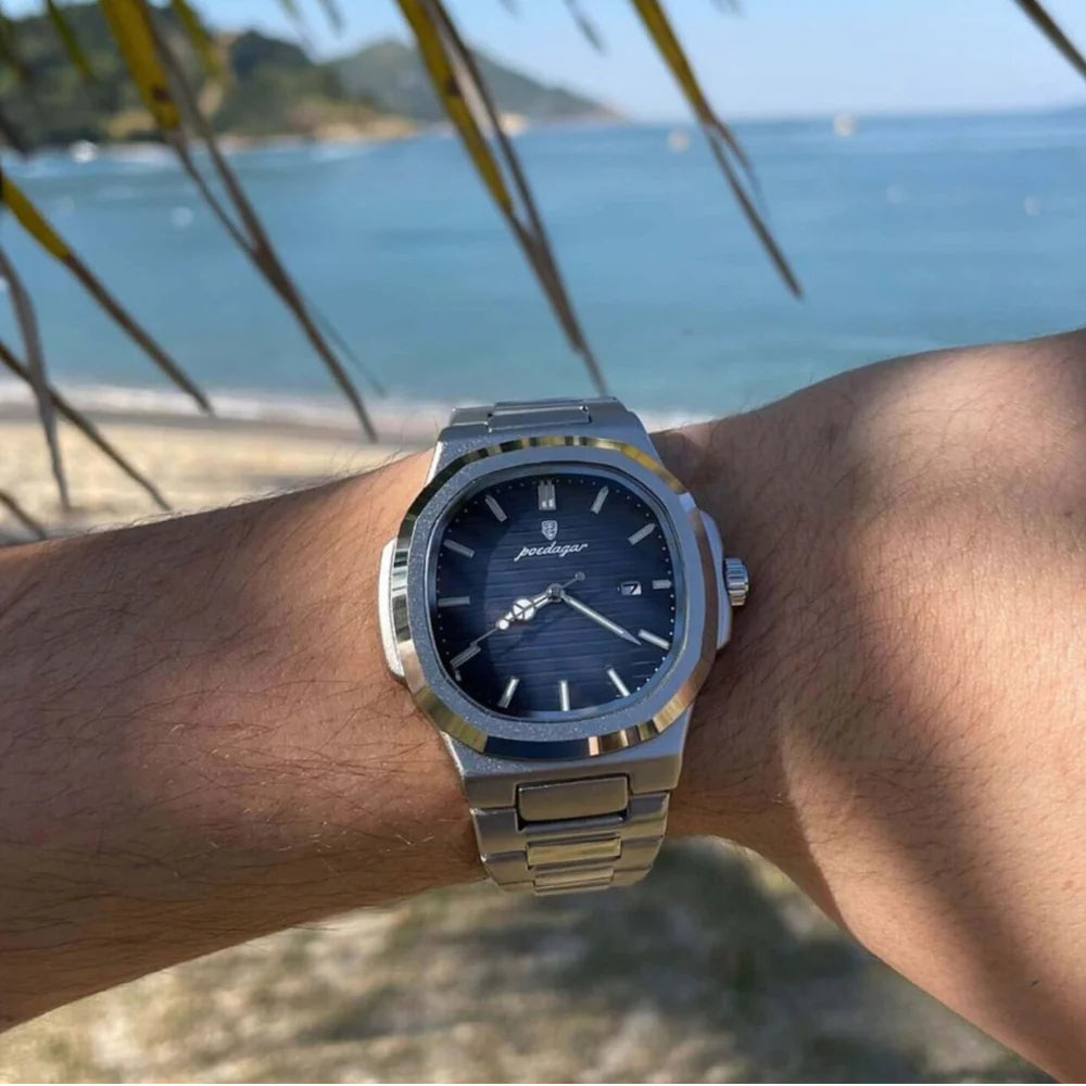 Relógio Poedagar Blue Nautilus